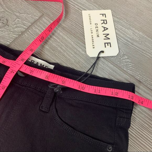 NWT frame le skinny de jeanne noir jefferson jeans - Picture 5 of 8